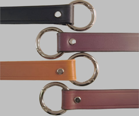 5/8 in. Leather Bag Cross Body Replacement Hand Bag Strap w/Gold Tone Gate Rings
