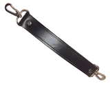 Sturdy and dependable double thick leather handle with fail safe reliable snap hooks for any luggage, case, bag or briefcase. Choice of 4 colors
