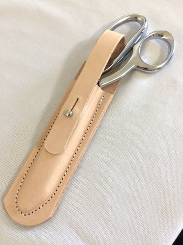 hand made hard leather scissor case