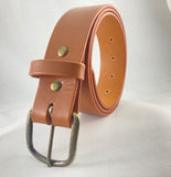 1.5 in. Thick Leather Casual-Work Belt 9-10 oz. Removable Buckle Belt w/Snaps 4 Colors