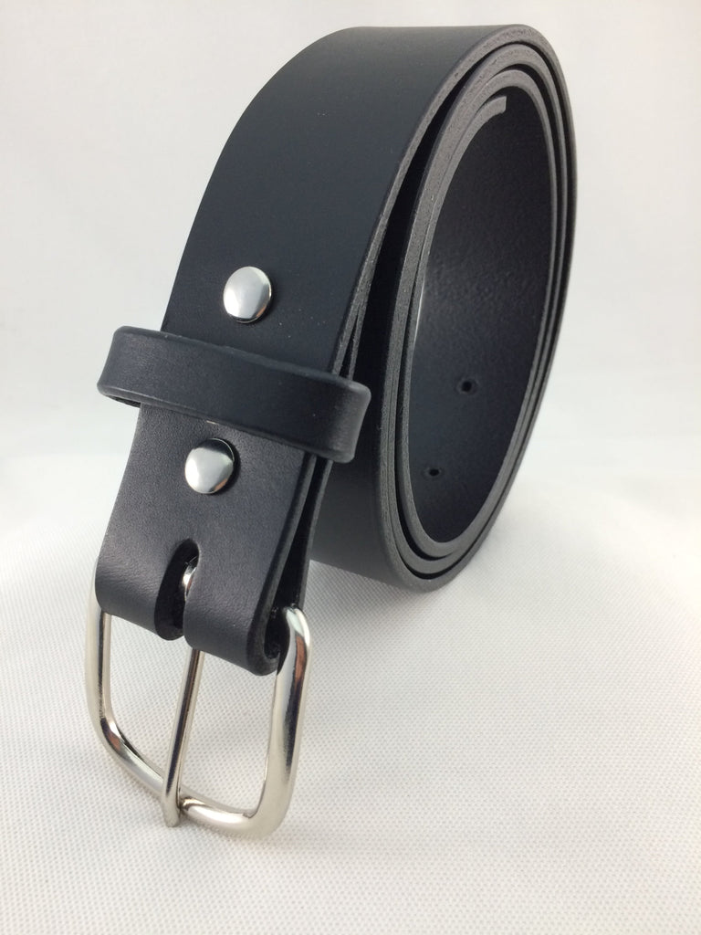 1.5 in. Thick Leather Casual-Work Belt 9-10 oz. Removable Buckle Belt w/Snaps 4 Colors
