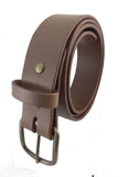 1.5 in. Thick Leather Casual-Work Belt 9-10 oz. Removable Buckle Belt w/Snaps 4 Colors