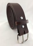 1.5 in. Thick Leather Casual-Work Belt 9-10 oz. Removable Buckle Belt w/Snaps 4 Colors