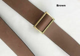 Brownstrap with a gold buckle