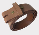 1.5 in. Thick Leather Casual-Work Belt 9-10 oz. Removable Buckle Belt w/Snaps 4 Colors
