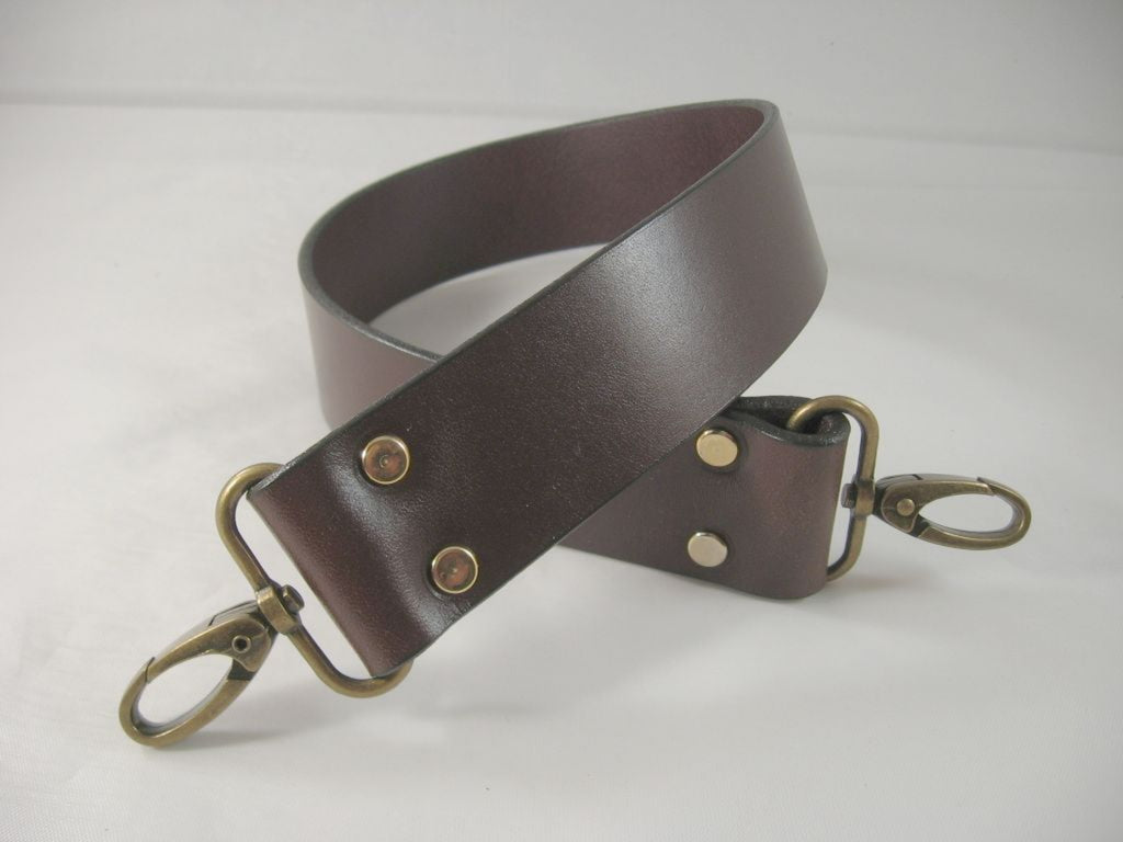 1.5 inch wide leather crossbody strap