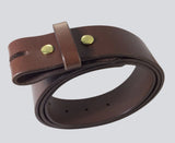 1.5 in. Thick Leather Casual-Work Belt 9-10 oz. Removable Buckle Belt w/Snaps 4 Colors