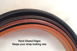 Hand glazed edges - to keep your leather purchase looking new
