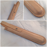 Hard leahter case for industrial/commercial use shears. Features our specially designed safety loop to keep your scissors safe. Fits most sissor sizes 10 inch or 12 inch and most brands of scissors