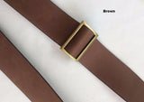 1.5 in. Leather Adjustable Convertible Slide Cross Body Purse Bag Strap - Choice of 3 colors