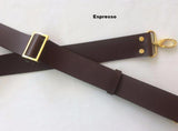 1.5 in. Leather Adjustable Convertible Slide Cross Body Purse Bag Strap - Choice of 3 colors