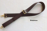 1.5 in. Leather Adjustable Convertible Slide Cross Body Purse Bag Strap - Choice of 3 colors