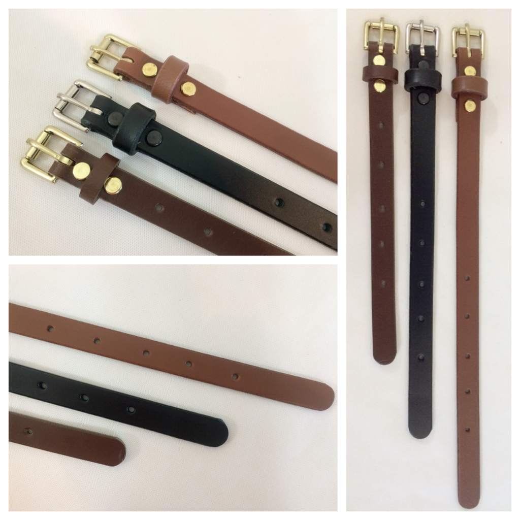 Adjustable Leather Strap Extenders Extensions for Bag Straps - 3 lengths - 4 widths