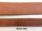 Antiqued Brown Asian Buffalo Leather Belt Blank Strip Belt Crafts 9 oz.