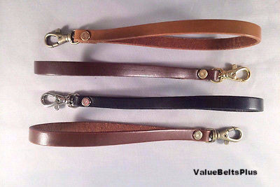 3/8 in. Leather Wristlet Handle Gamaguchi Pouchette Bag Purse