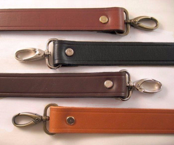 1 inch Wide Leather Purse Shoulder Cross Body Hand Bag Strap 21 in. (53.5Cm) / Silver Nickel