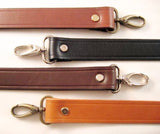 1 in. Leather Cross Body Messenger Bag Replacement Strap black, brown, dark, Tan