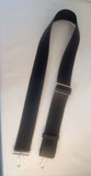 2 inch wide  Leather Adjustable Slide Convertible Cross Body Bag Strap 3 Colors black leather