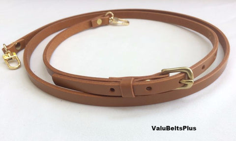 3/8 inch adjustable strap with gold tone snap hooks