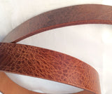 Antique Brown Leather Belt Blank Strip for Crafts 9 oz. - 4 Widths