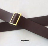 1.5" cross body adjustable slide strap1 in. Leather Adjustable Convertible Slide Cross Body Purse Bag Strap - Choice of 3 colors