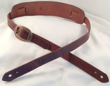 Guitar Strap Handcrafted Distressed Leather Style with Shoulder Pad  - 2 Colors
