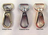 3/8 Leather Key Chain Purse or Bag Charm Lanyards - 4 Colors