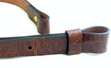 leather rifle sling in antique braown