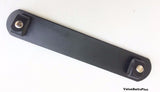 black removable leather shoulder pad for bag, luggage or purse straps