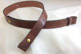 3/4 inch antique brown finish rifle sling