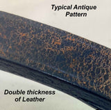 1 inch Distressed Black Leather Luggage Briefcase Carryon Bag Handle
