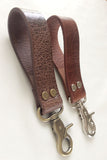 heavy key fob large brown