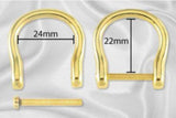 D-rings for handles or bag rings