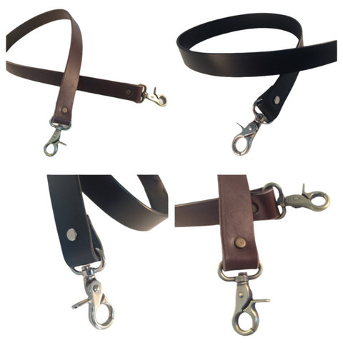 1 in. Thick Leather Cross Body or Shoulder Purse Bag Replacement Straps 4 Colors