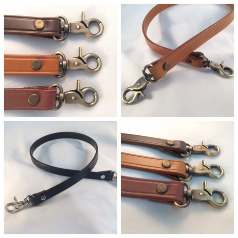 5/8 in. Leather Cross Body Shoulder Purse Bag Replacement Straps - 4 Colors