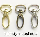 snap hooks used for 1/2 wide leather crossbody adjustable strap for hand bag