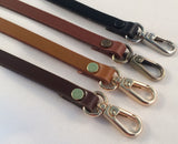 cross body leather strap skinny thin 3/8 in. wide