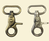 snap hooks - antique brass - Silver