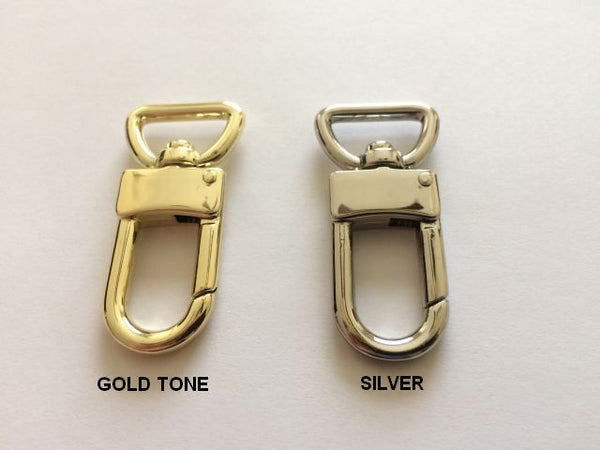 Authentic Louis Vuitton Gold Snap Clip With Leather For Bag Strap  Replacement 1”