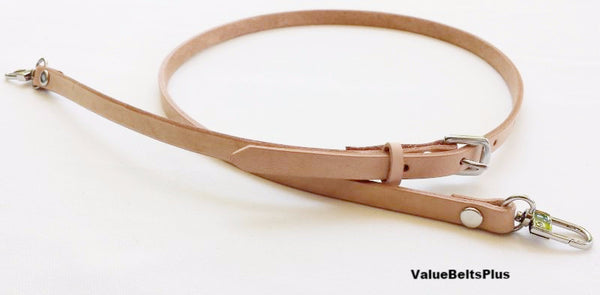  COLSEEY Genuine Vachetta Leather Crossbody strap Genuine  leather Adjustable Replacement Strap for Shoulder Bag Handbag Purse(0.39  Inch Width Unadjustable)