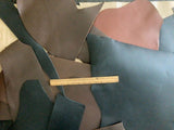 Collection of leather pieces in 3 colors