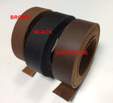 1" Leather Adjustable Bag Purse Crossbody to Shoulder Strap 32" to 55"  3 Colors