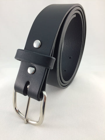 1.5 in. Thick Leather Casual-Work Belt 9-10 oz. Removable Buckle Belt w/Snaps 4 Colors