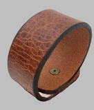 Pair 1" Antiqued Leather Cuff Bracelets Wristbands Blank Adjustable  3 Sizes New