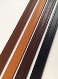 1 inch Wide Finished Leather Belt Strap Strip Blank 8-9 oz. Choice of 4 colors