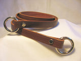 1 in. Leather Shoulder Purse Hand Bag Strap  w/ Round Gate Rings - 4 Colors