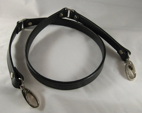 5/8" Cowhide Leather Purse Strap Replacement – Detachable, Gold Tone Accents, USA Made