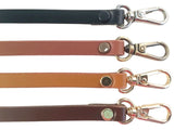 3/8" Width Leather Adjustable Cross Body Purse Hand Bag Replacement Strap - 4 Colors