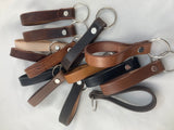 10 Pieces Mix Cowhide Leather Men Women Keychain Car Home Key Fobs Rings Secure