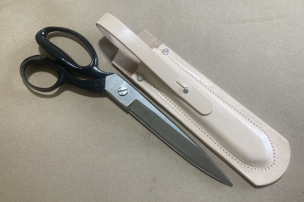 Photo of scissor case designed to fit 11-12 inch scissors similar to Wiss 221N or 22W